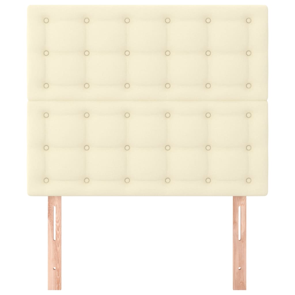 Testiera Crema 90x5x118/128 cm Similpelle