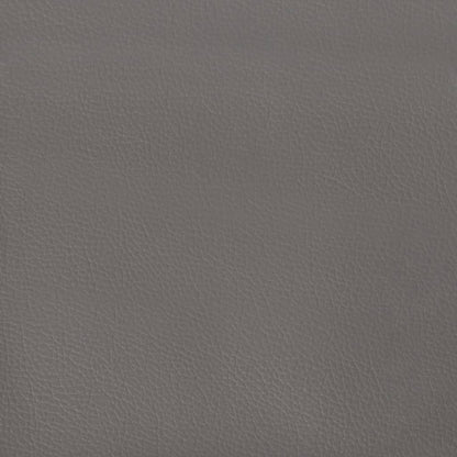 Testiera Grigio 144x5x118/128 cm in Similpelle