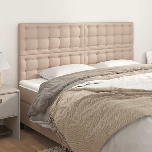 Testiere 4 pz Cappuccino 100x5x78/88 cm in Similpelle - homemem39