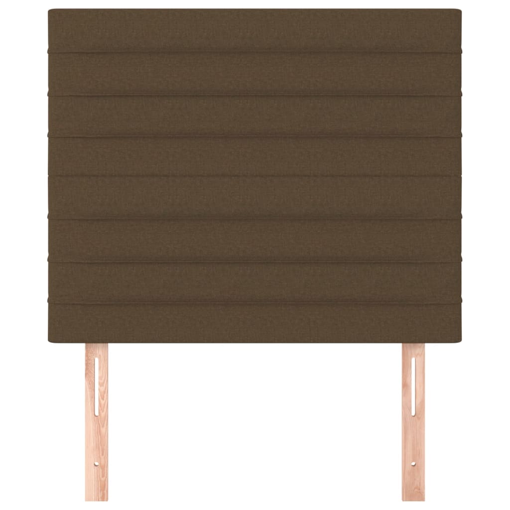 Testiera 2 pz Marrone Scuro 80x5x78/88 cm in Tessuto - homemem39