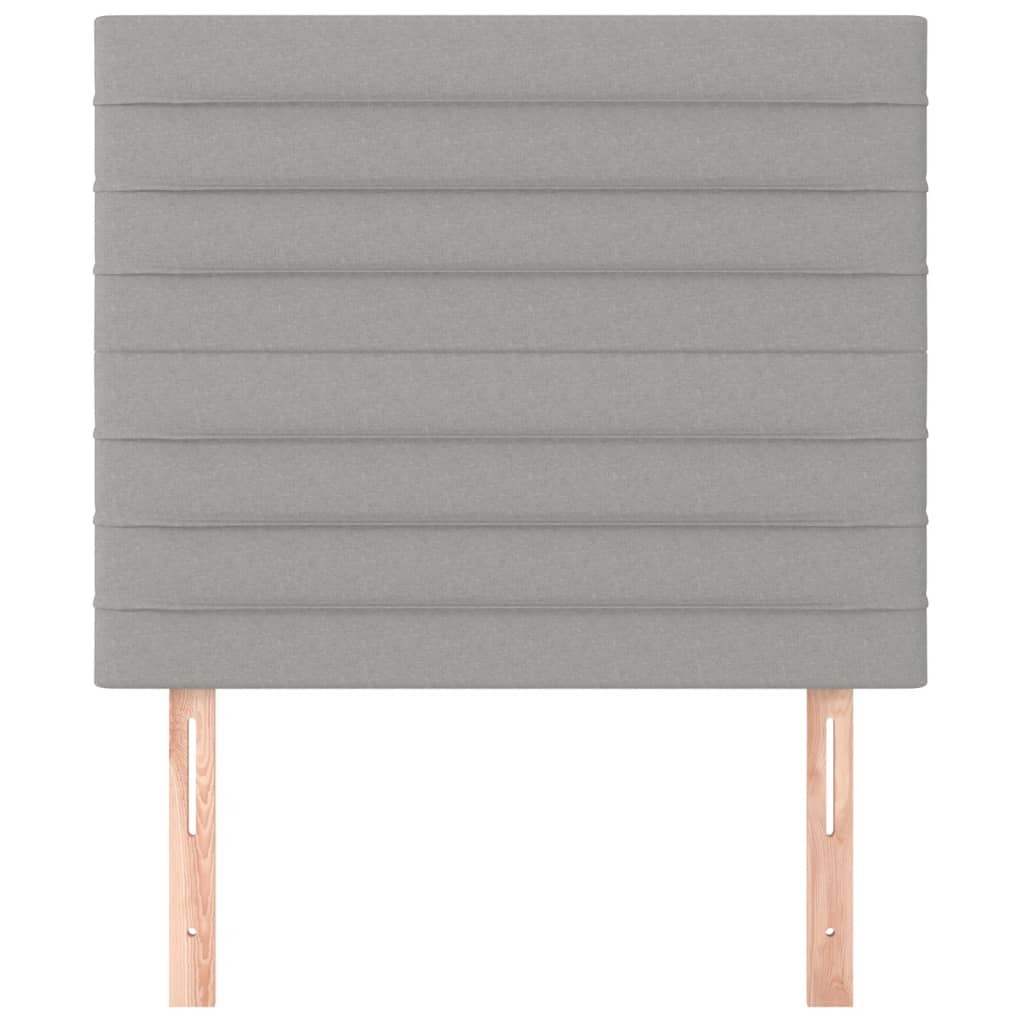 Testiere 2 pz Grigio Chiaro 100x5x78/88 cm in Tessuto - homemem39