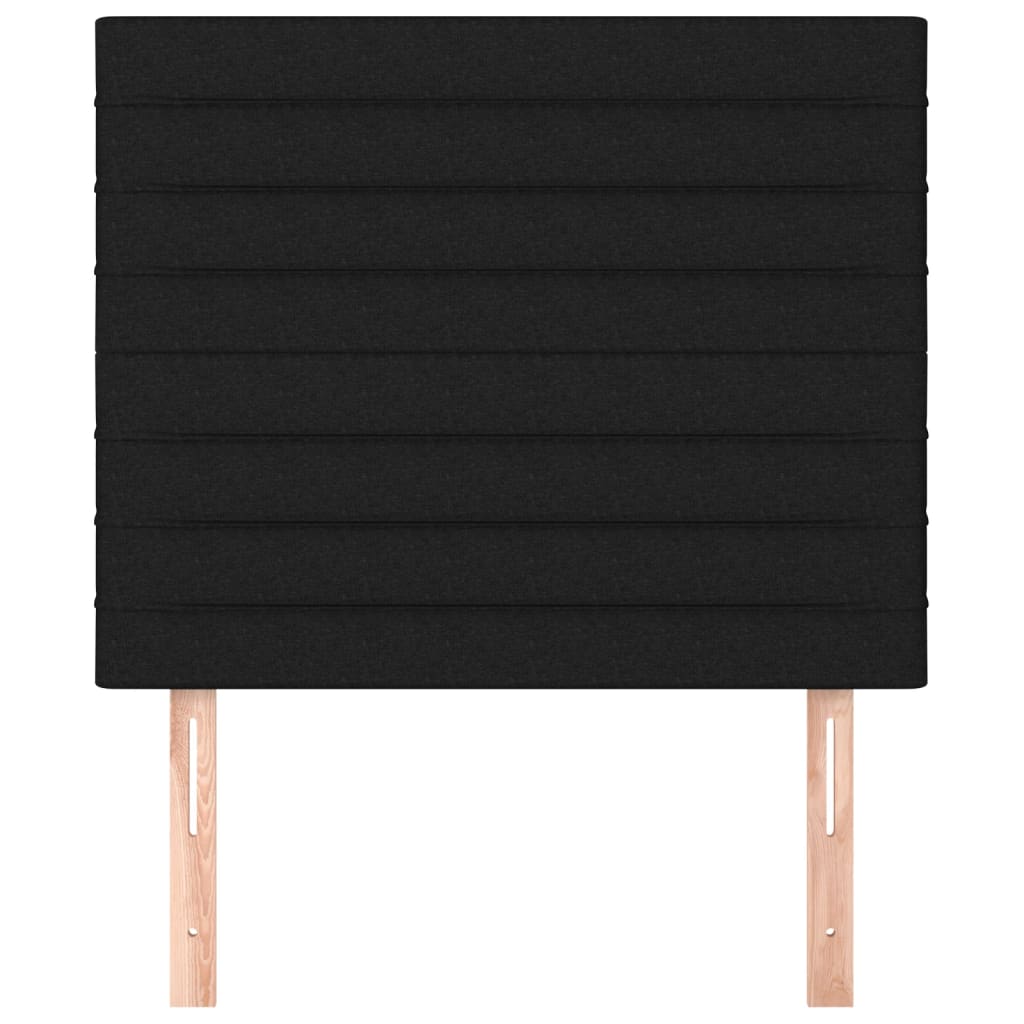 Testiere 2 pz Nero 100x5x78/88 cm in Tessuto - homemem39