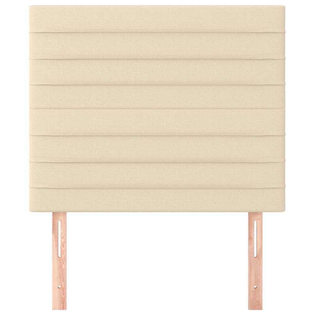 Testiera 2 pz Crema 100x5x78/88 cm in Tessuto - homemem39