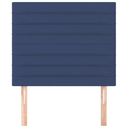 Testiera 2 pz Blu 100x5x78/88 cm in Tessuto - homemem39