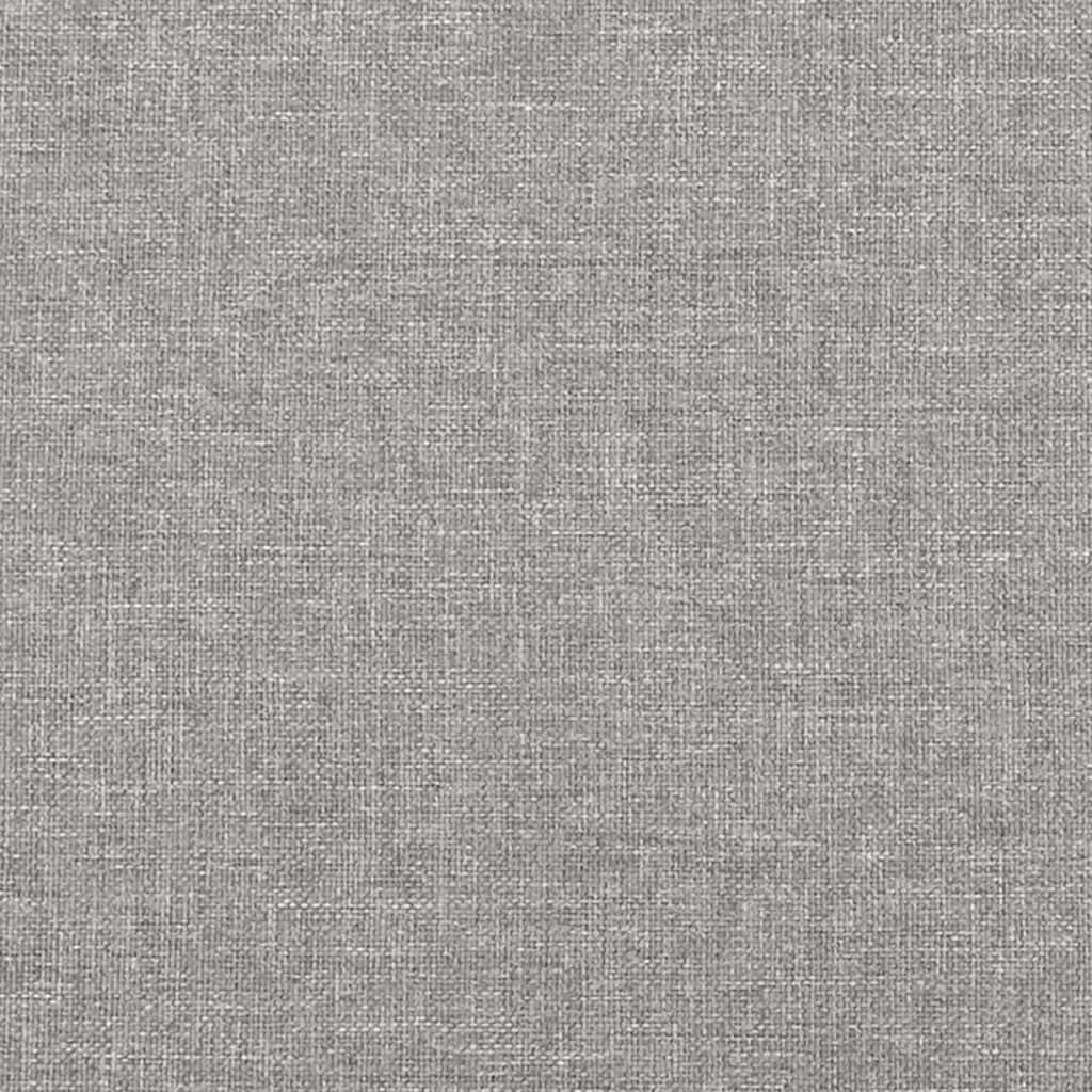 Testiere 4 pz Grigio Chiaro 72x5x78/88 cm in Tessuto