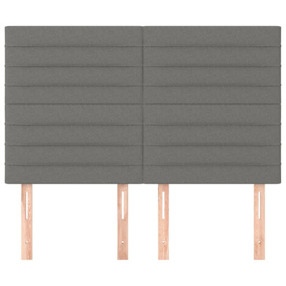 Testiere 4 pz Grigio Scuro 72x5x78/88 cm in Tessuto - homemem39