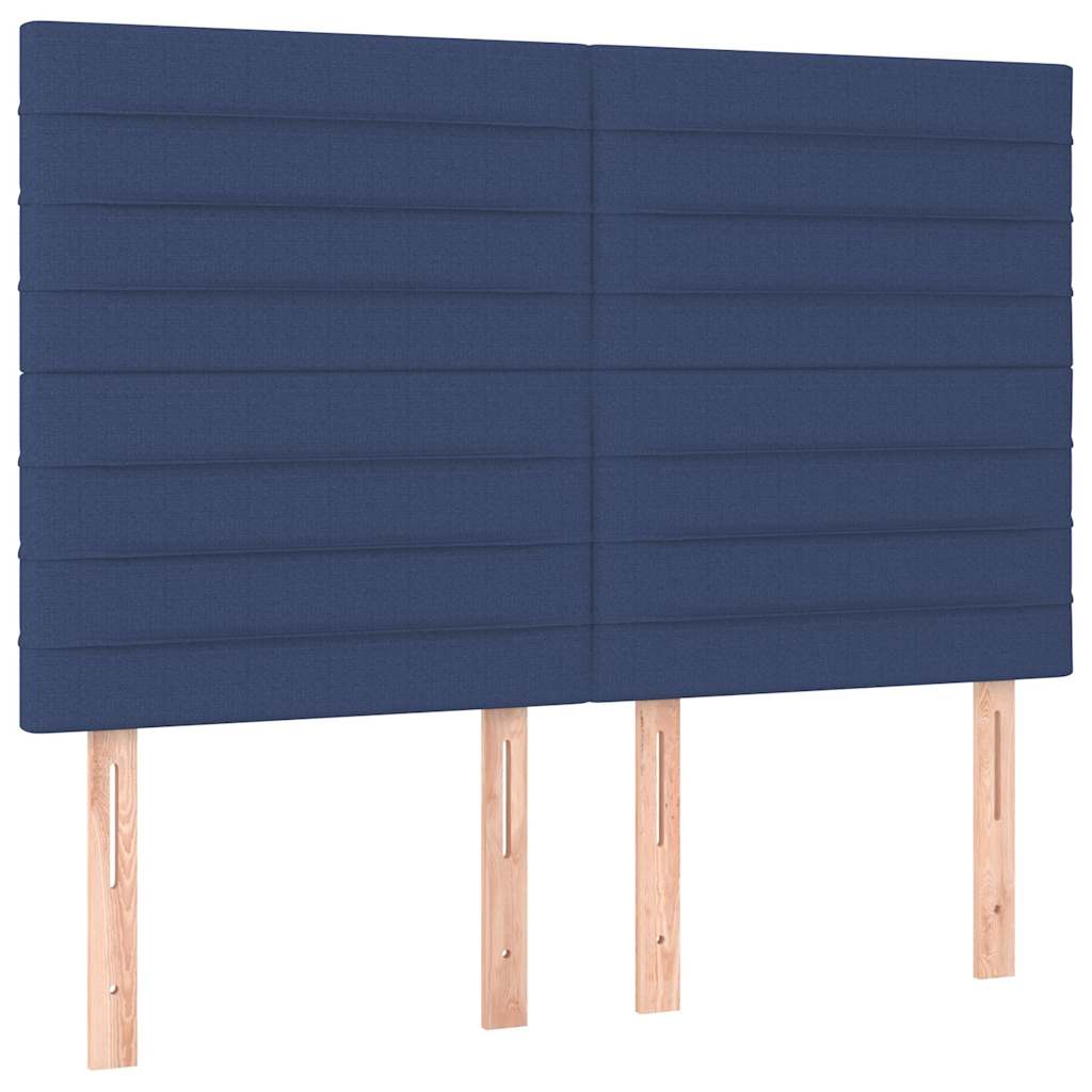 Testiera Blu 144x5x118/128 cm Tessuto