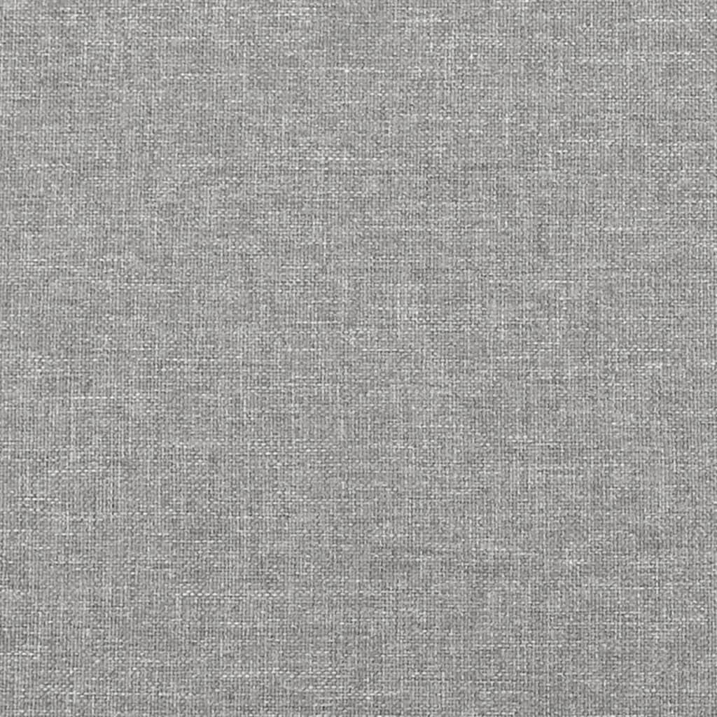 Testiera 4 pz Grigio Chiaro 90x5x78/88 cm in Tessuto - homemem39