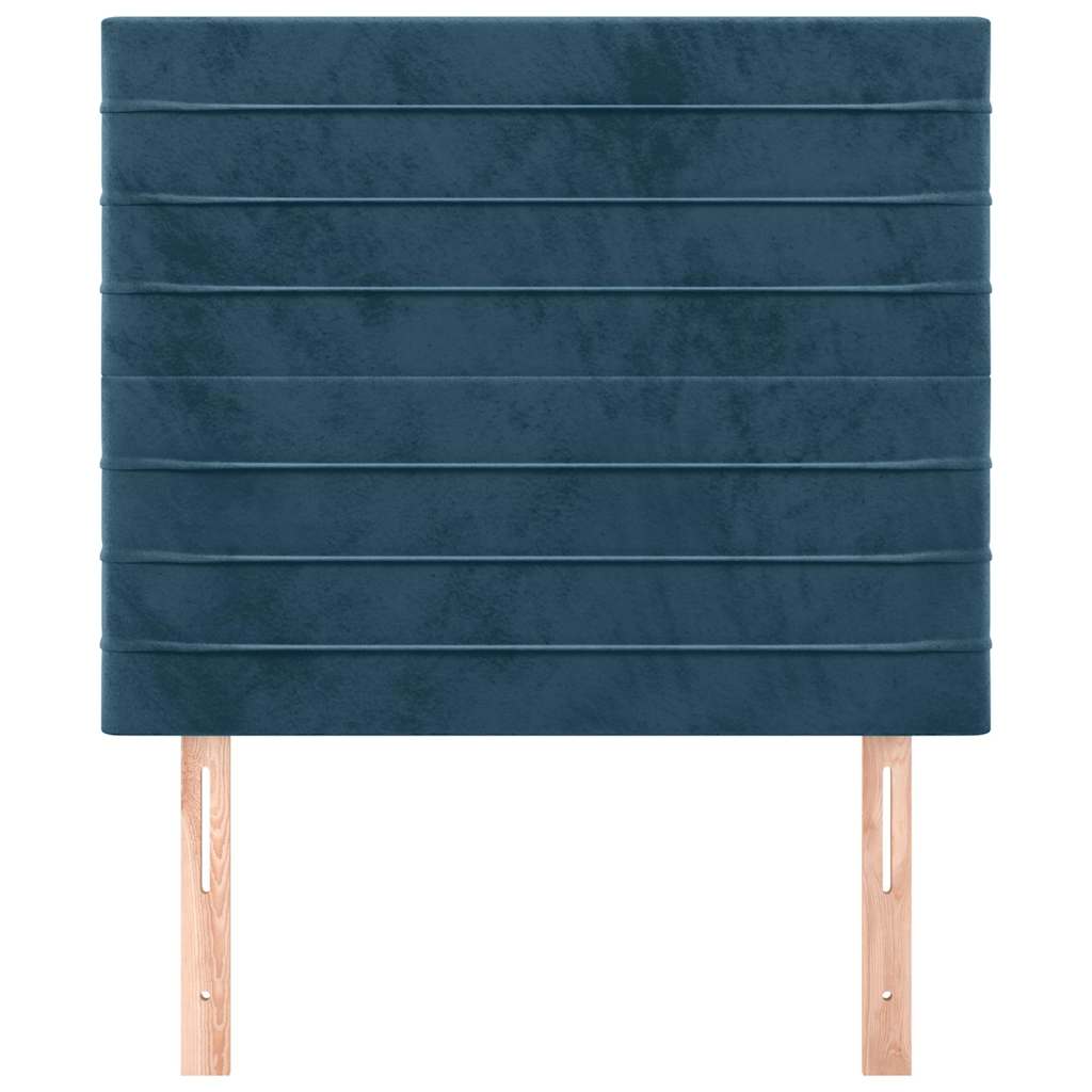 Testiera Blu Scuro 90x5x118/128 cm Velluto | homemem39