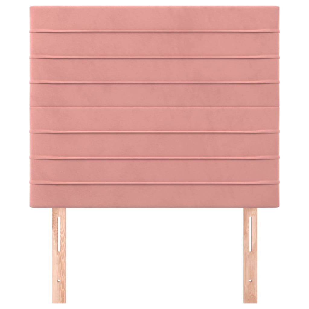 Testiere 2 pz Rosa 100x5x78/88 cm in Velluto - homemem39