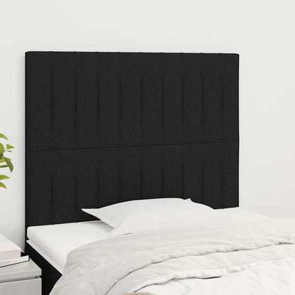 Testiera Nera 80x5x118/128 cm Tessuto | homemem39