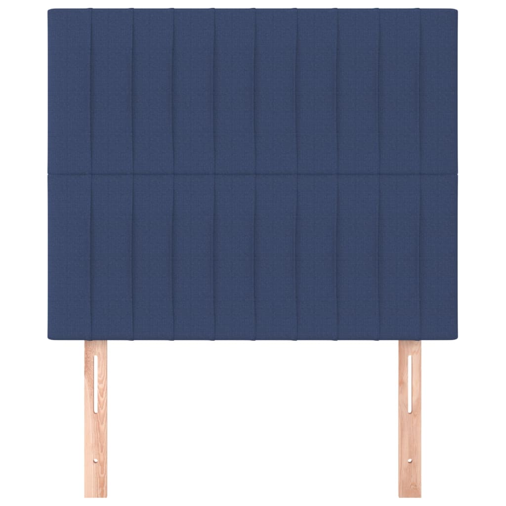 Testiera 2 pz Blu 80x5x78/88 cm in Tessuto - homemem39
