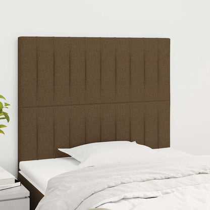 Testiera Marrone Scuro 100x5x118/128 cm Tessuto | homemem39