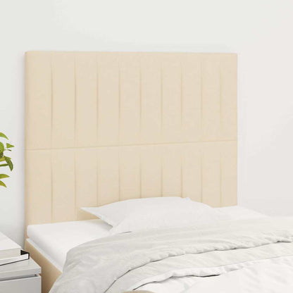 Testiera Crema 100x5x118/128 cm Tessuto