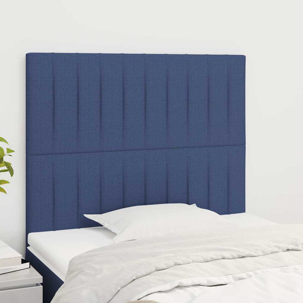 Testiera Blu 100x5x118/128 cm Tessuto