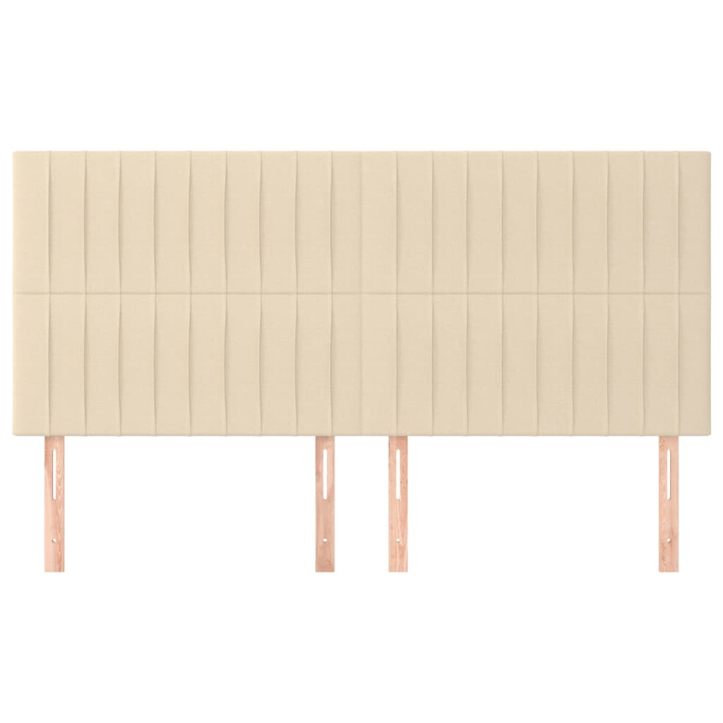 Testiera Crema 160x5x118/128 cm Tessuto | homemem39