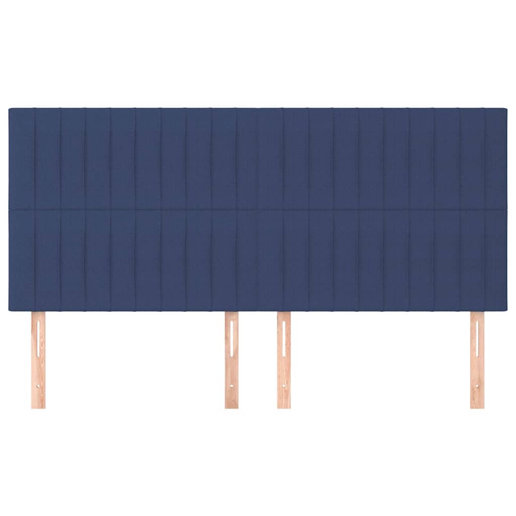 Testiera Blu 200x5x118/128 cm Tessuto | homemem39