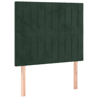 Testiera 2 pz Verde Scuro 80x5x78/88 cm in Velluto - homemem39