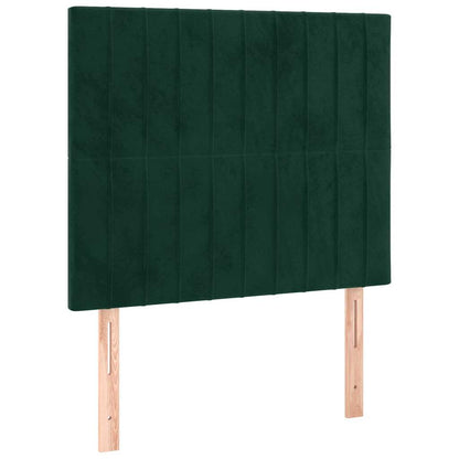 Testiera Verde Scuro 90x5x118/128 cm Velluto | homemem39