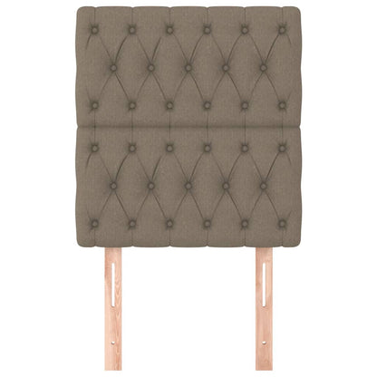 Testiera per letto Tortora 80x7x118/128 cm Tessuto