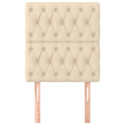 Testiera Crema 80x7x118/128 cm Tessuto