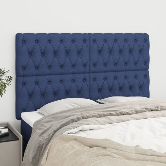 Testiera Blu 144x7x118/128 cm Tessuto | homemem39