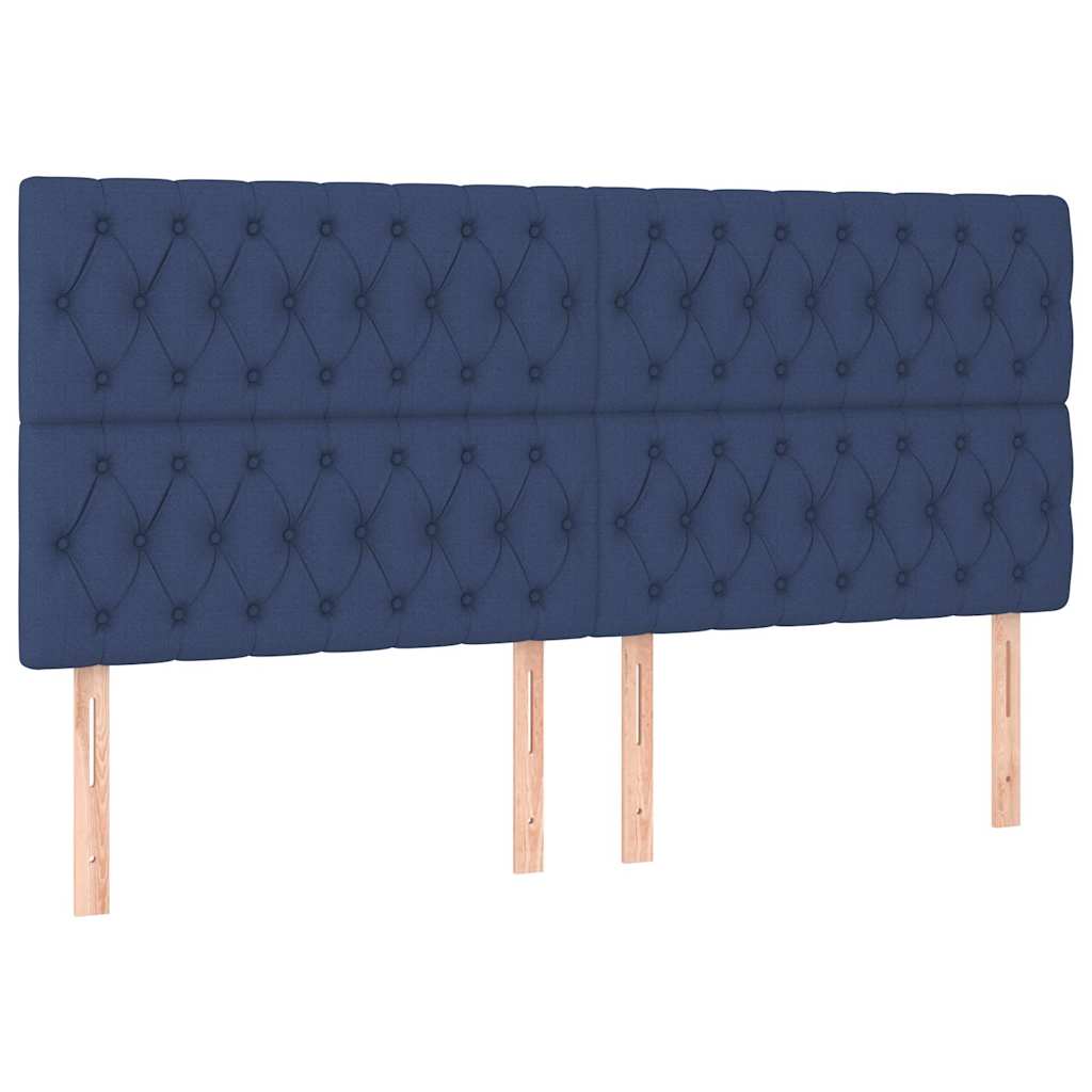 Testiera Blu 180x7x118/128 cm Tessuto | homemem39