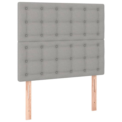 Testiera Grigio Chiaro 80x5x118/128 cm Tessuto | homemem39