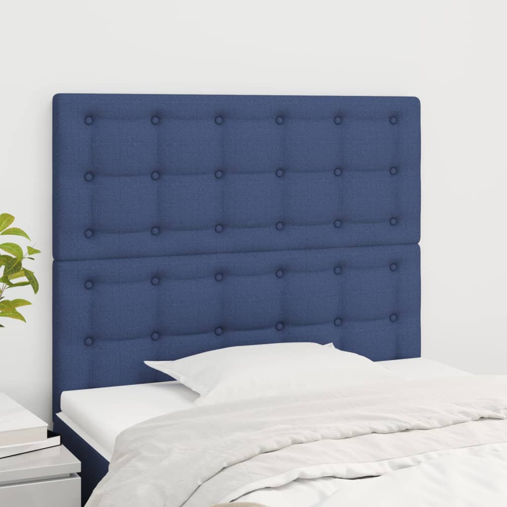 Testiera Blu 80x5x118/128 cm Tessuto | homemem39