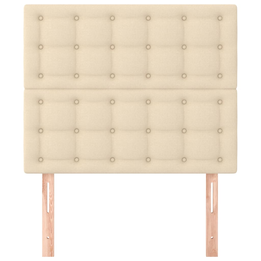 Testiera Crema 90x5x118/128 cm Tessuto | homemem39