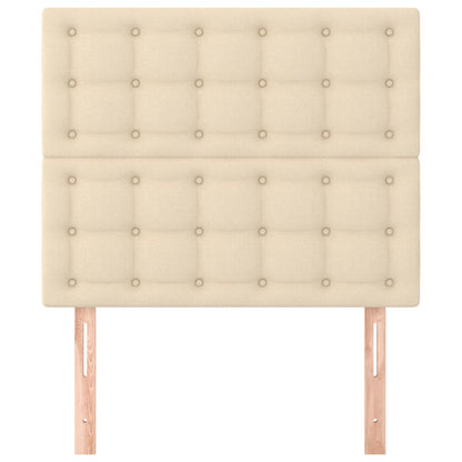 Testiera Crema 90x5x118/128 cm Tessuto | homemem39