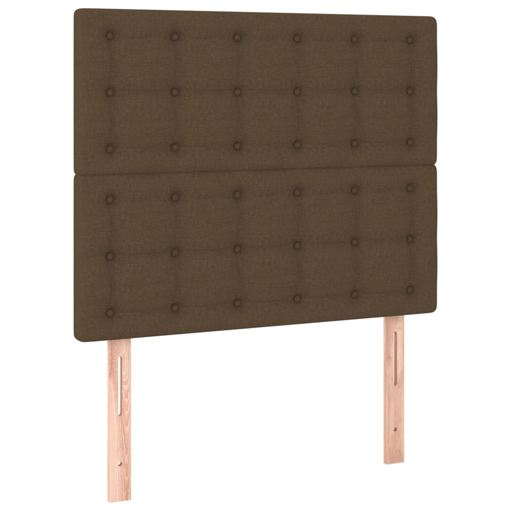 Testiera Marrone Scuro 100x5x118/128 cm Tessuto | homemem39
