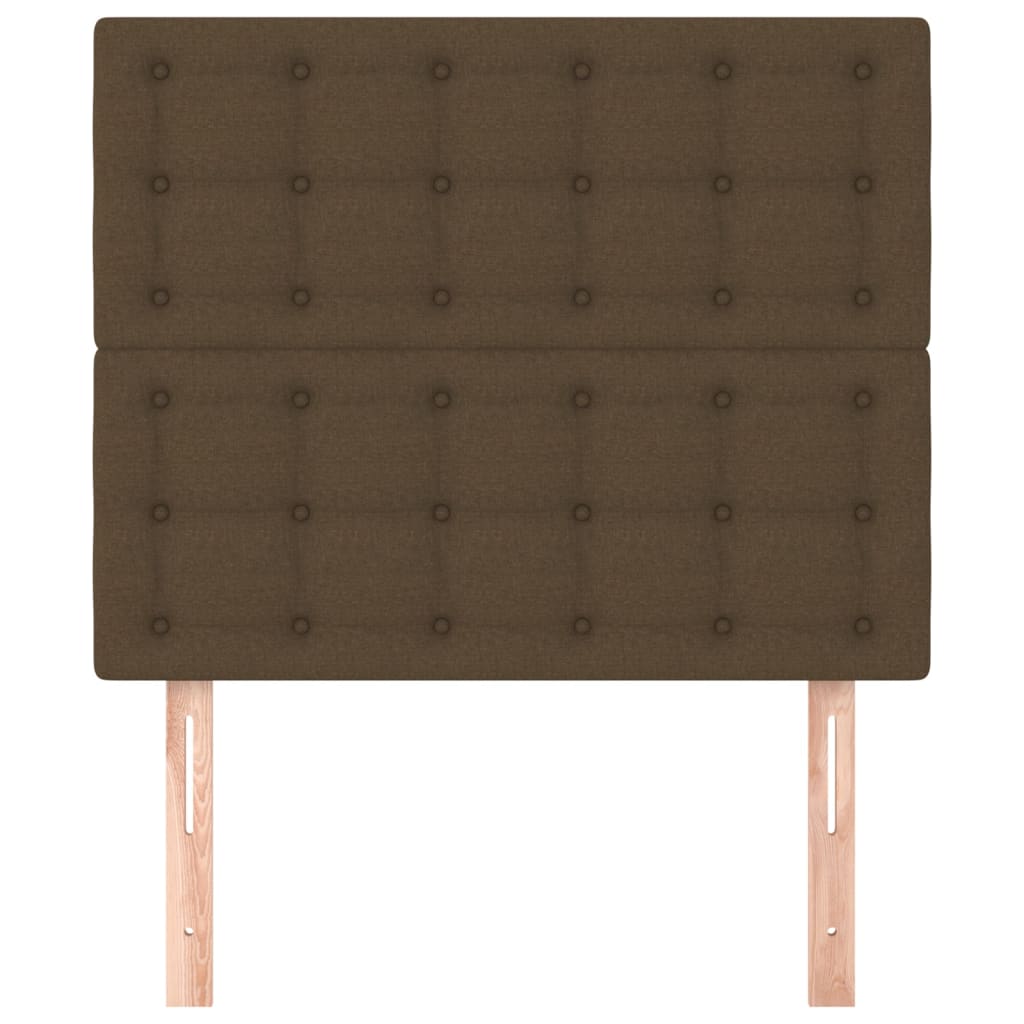 Testiera Marrone Scuro 100x5x118/128 cm Tessuto | homemem39