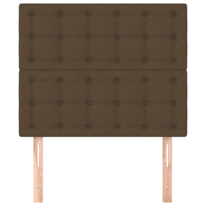 Testiera Marrone Scuro 100x5x118/128 cm Tessuto | homemem39