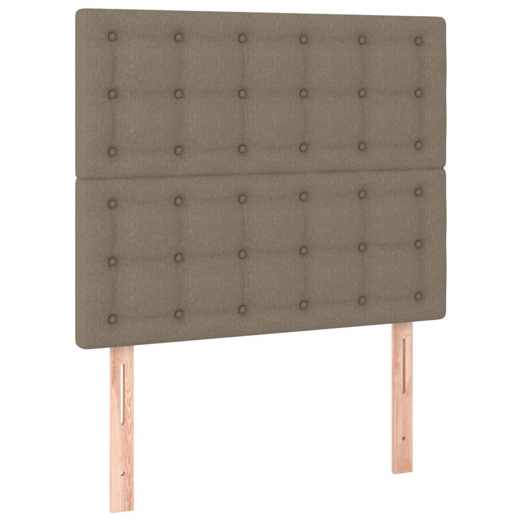 Testiera per letto tortora 100x5x118/128 cm in tessuto | homemem39