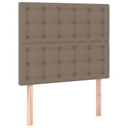 Testiera per letto tortora 100x5x118/128 cm in tessuto | homemem39