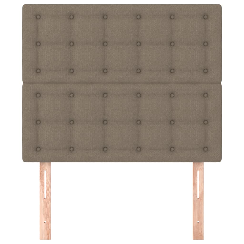 Testiera per letto tortora 100x5x118/128 cm in tessuto | homemem39
