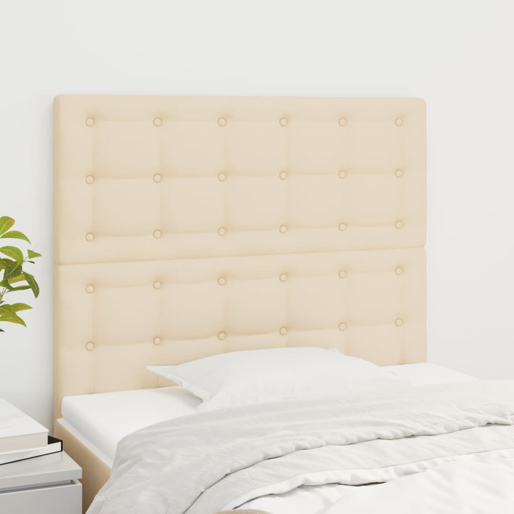 Testiera Crema 100x5x118/128 cm Tessuto | homemem39