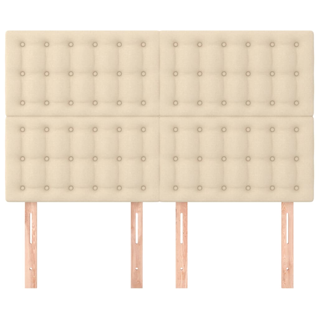Testiera Crema 144x5x118/128 cm Tessuto | homemem39