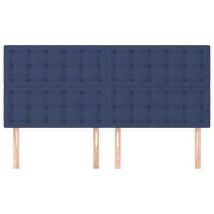 Testiera Blu 160x5x118/128 cm Tessuto | homemem39
