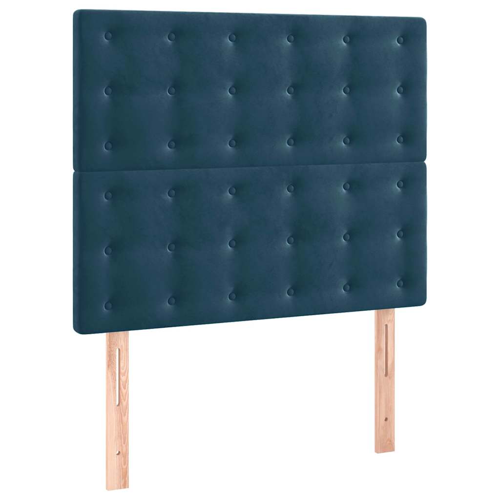 Testiera Blu Scuro 90x5x118/128 cm Velluto | homemem39