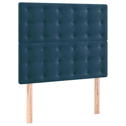 Testiera Blu Scuro 90x5x118/128 cm Velluto | homemem39