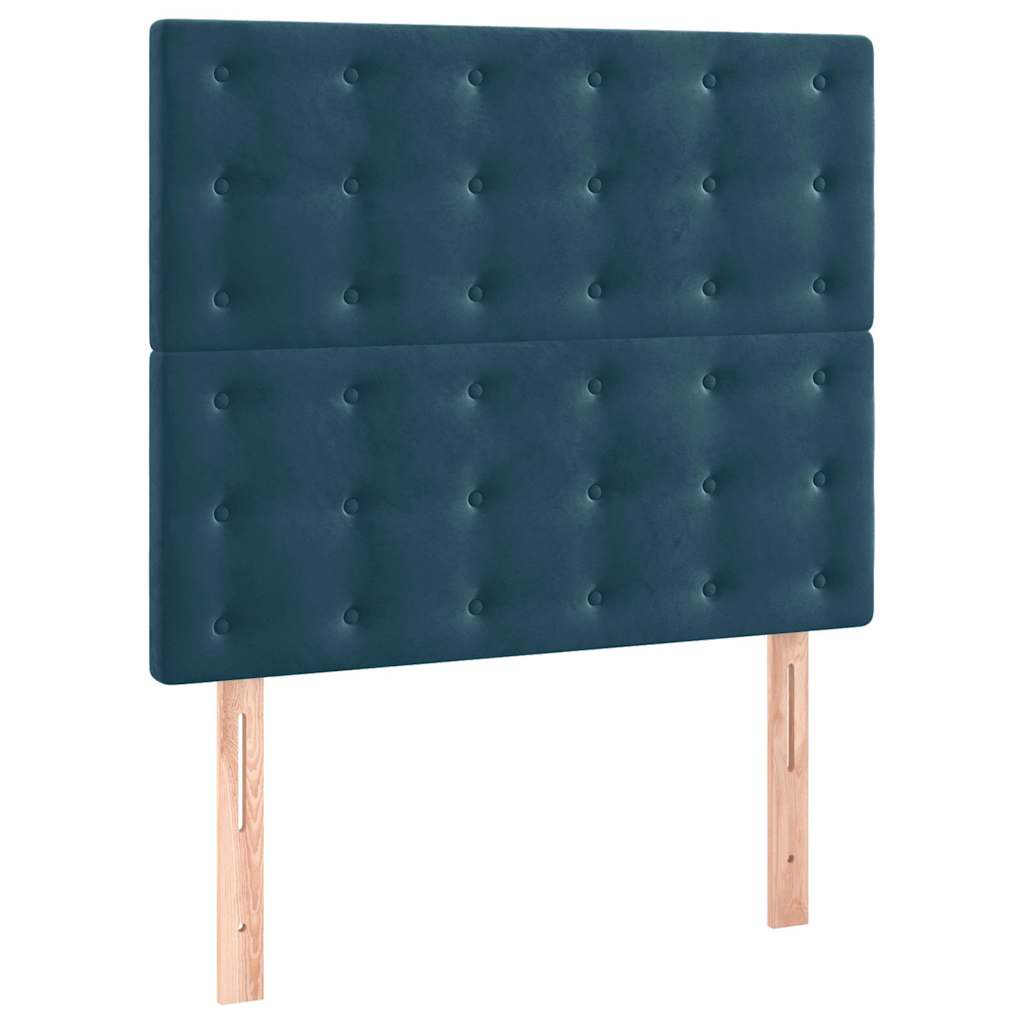 Testiera Blu Scuro 100x5x118/128 cm Velluto | homemem39