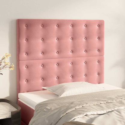 Testiera Rosa 100x5x118/128 cm Velluto | homemem39