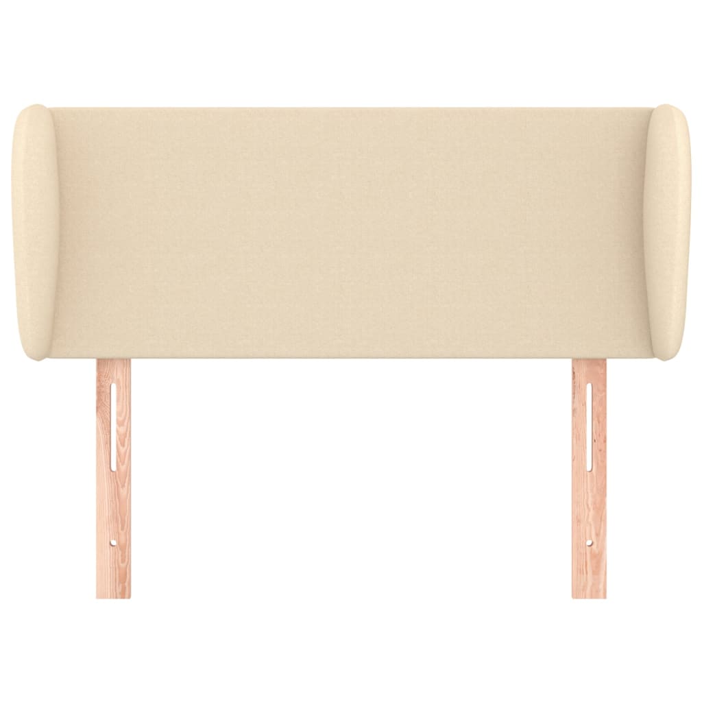 Testiera ad Orecchio Crema 83 x 23 x 78/88 cm in Tessuto - homemem39