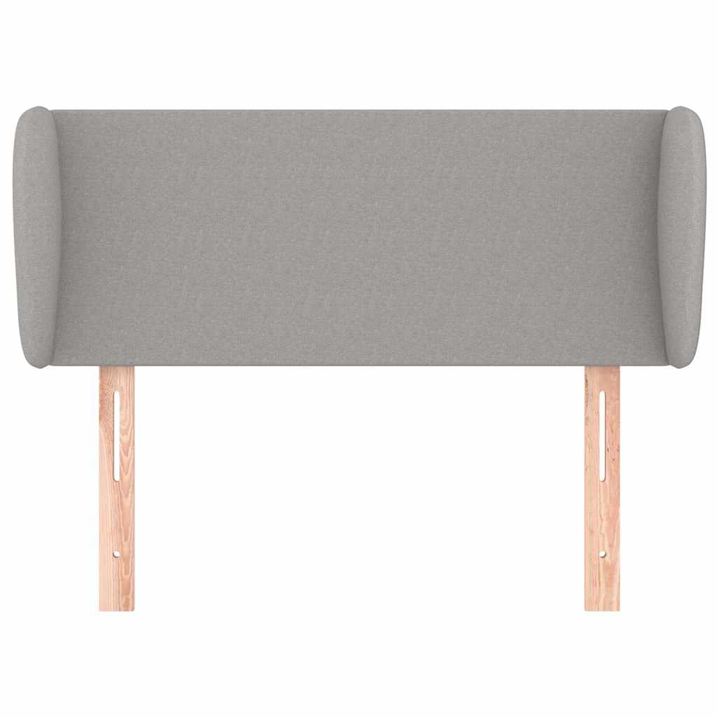 Testiera ad Orecchio Grigio Chiaro 93x23x78/88 cm in Tessuto
