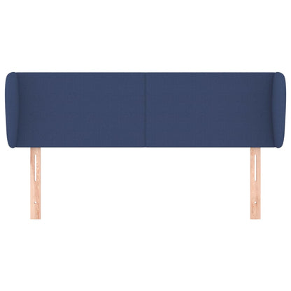 Testiera ad Orecchio Blu 147x23x78/88cm in Tessuto - homemem39