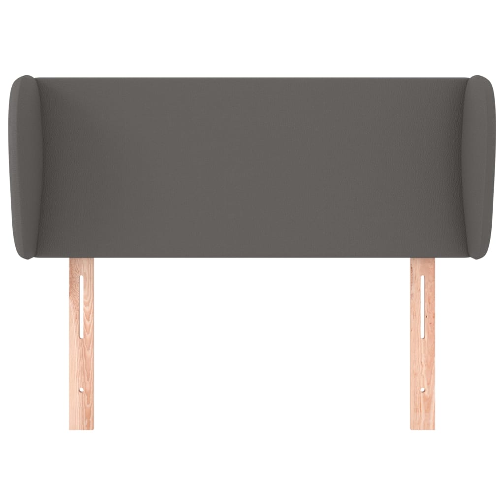 Testiera ad Orecchio Grigia 83x23x78/88 cm in Similpelle - homemem39