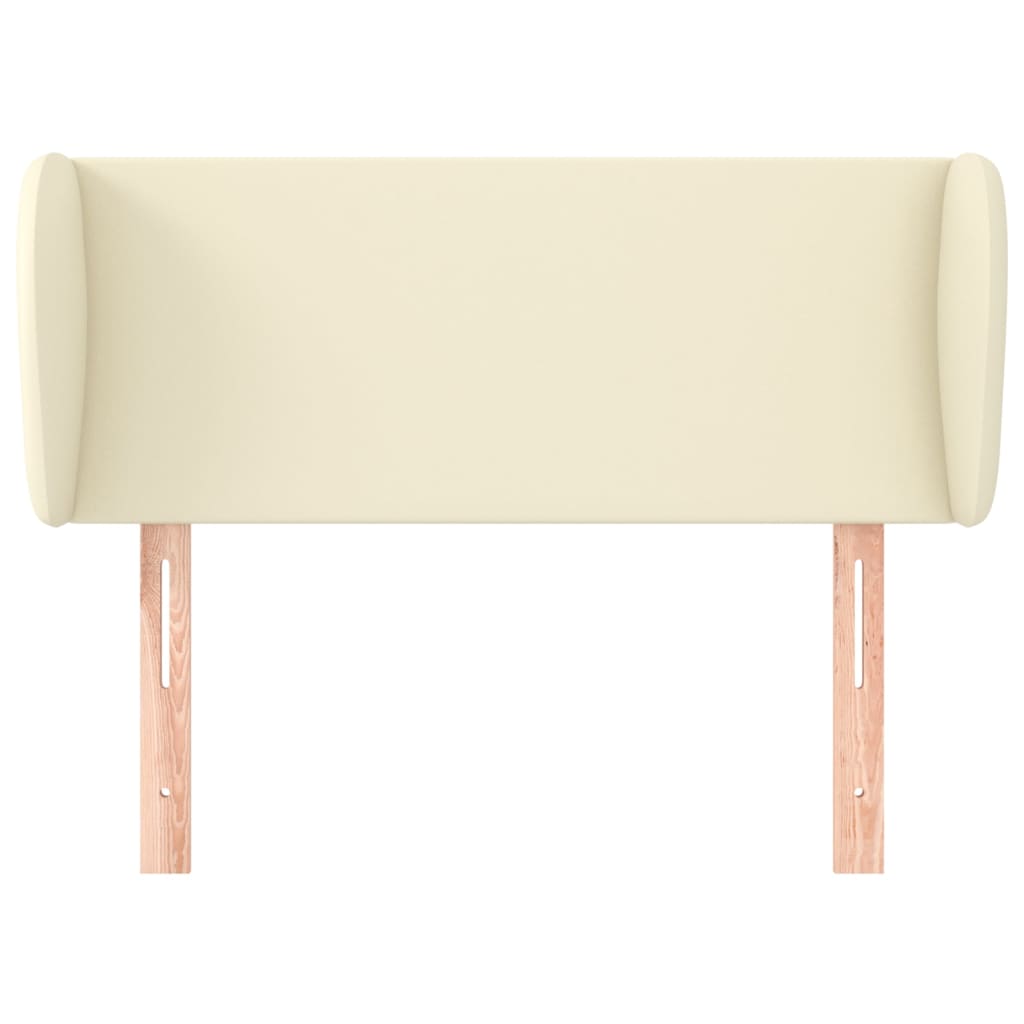 Testiera ad Orecchio Crema 93x23x78/88 cm in Similpelle