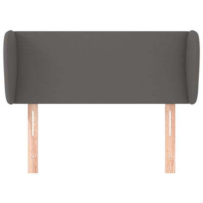 Testiera ad Orecchio Grigia 103x23x78/88 cm in Similpelle - homemem39